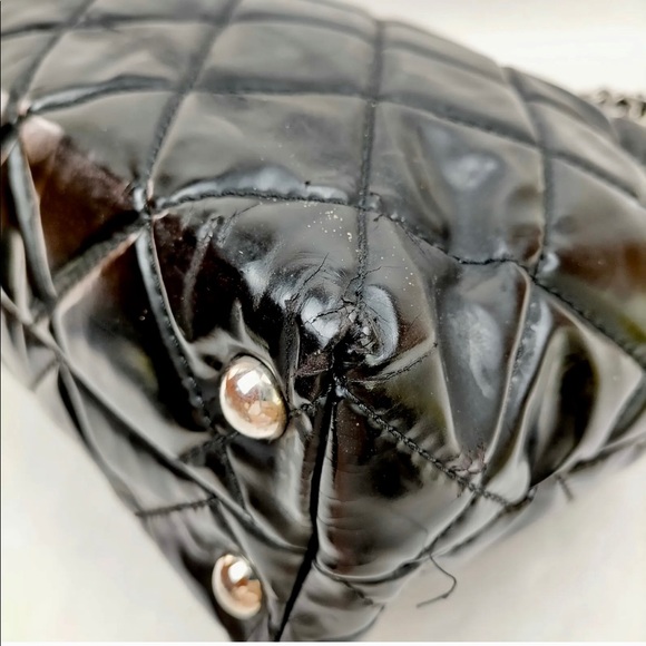 100%♥️😻Authentic CHANEL Enamel Shoulder Bas - Picture 10 of 14